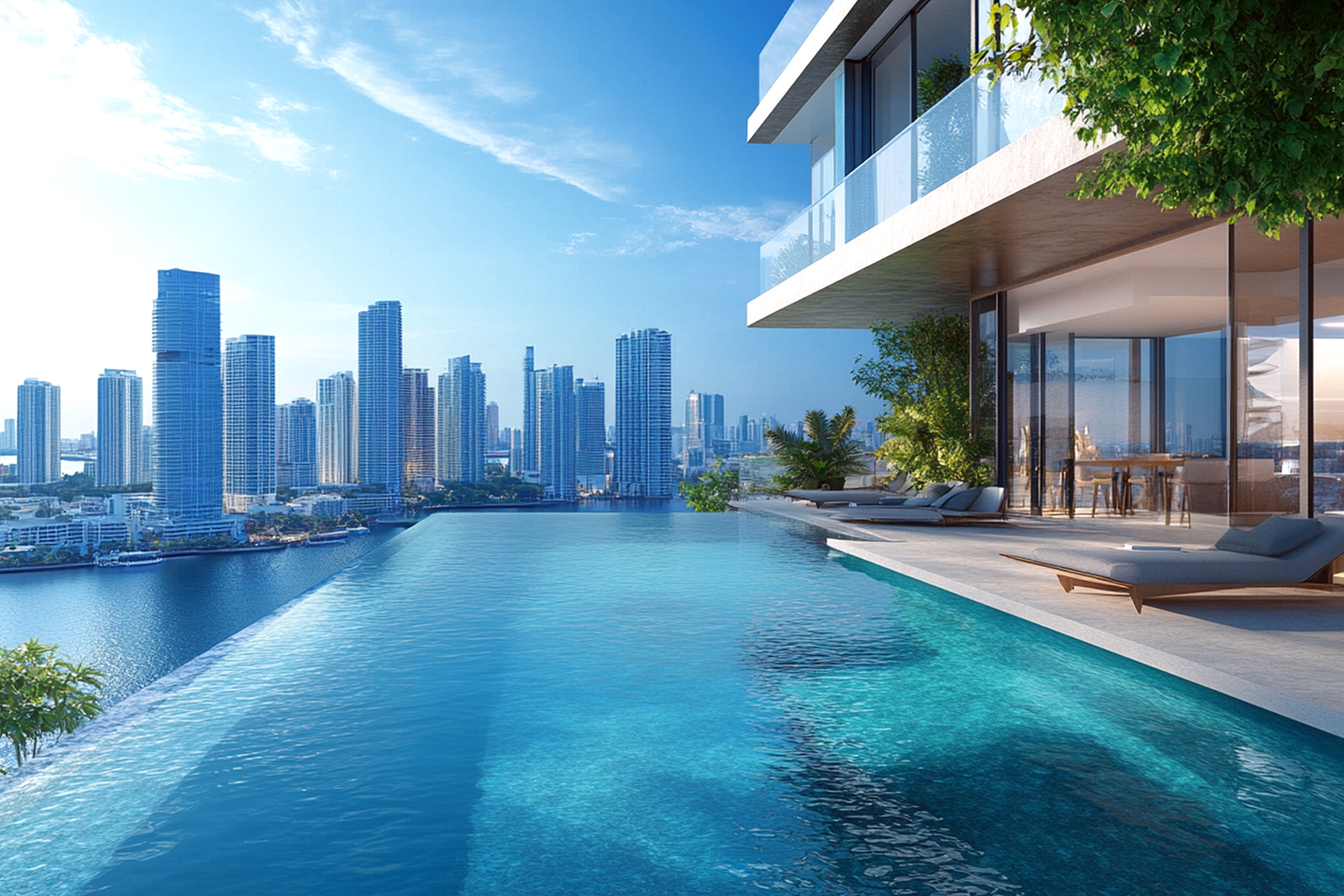 modern-infinity-pool-city-view